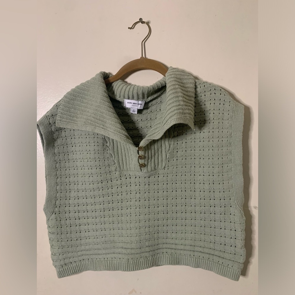 Marc New York Sage Knit Top L